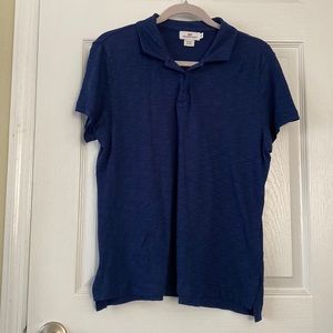 Vineyard Vines Polo Shirt Size Medium Womens Navy Blue Short Sleeve Whale Logo